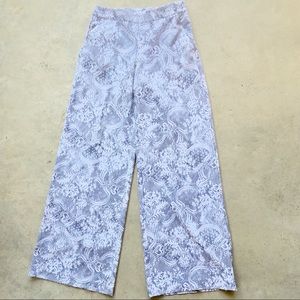 NY&Co palazzo pants lace print Sz XS